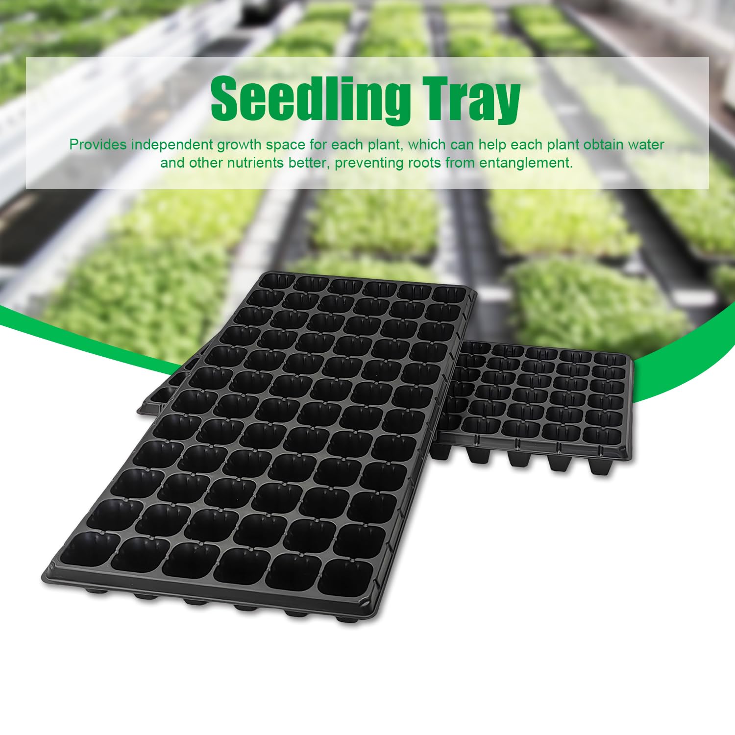 RooTrimmer seed trays stacked for storage