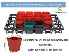 RooTrimmer trays stacked for easy storage