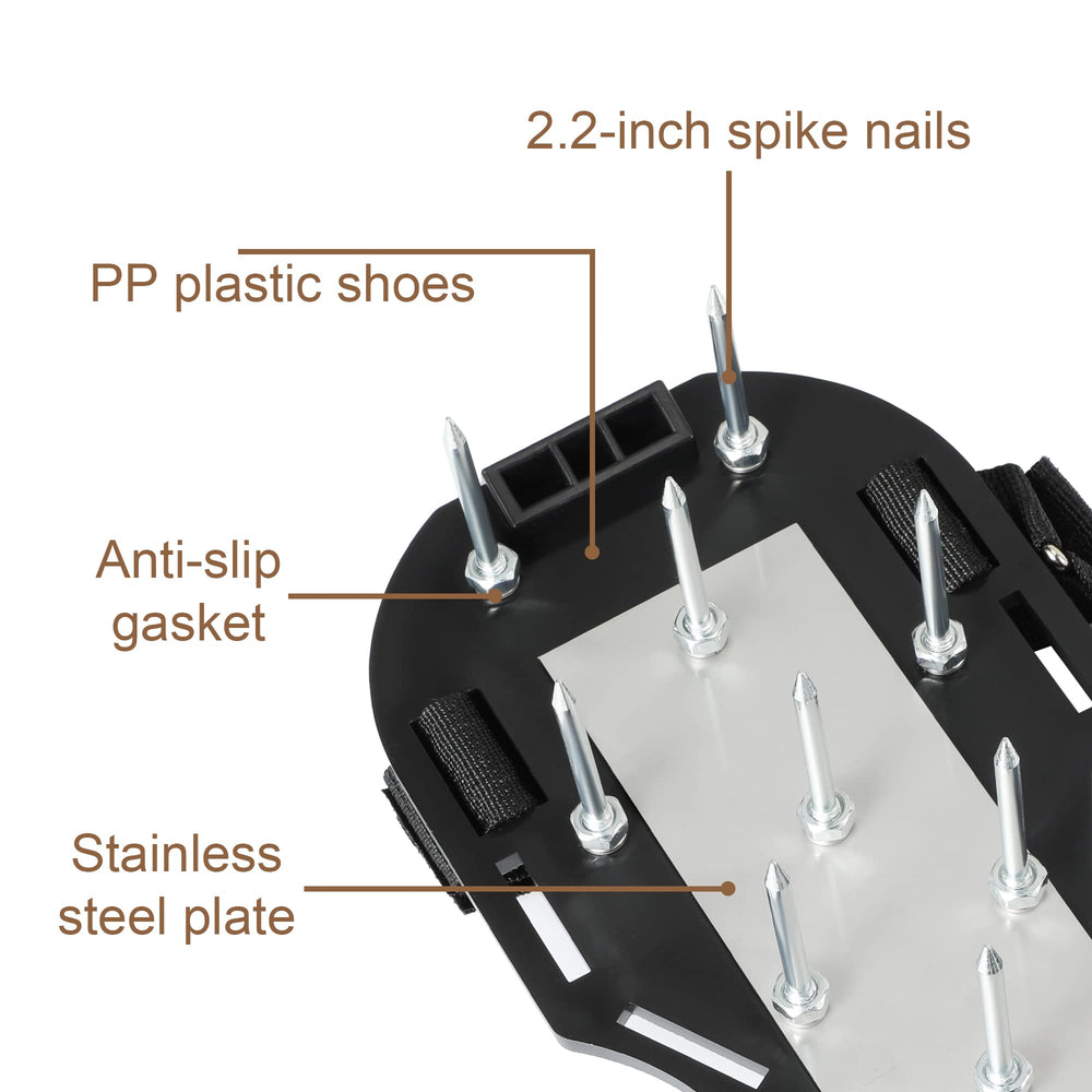 rosgel Lawn Aerator Shoes with clog-removal tool