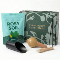 Rosy Soil Plant Parent Essentials Gift Box with tools and soil mix