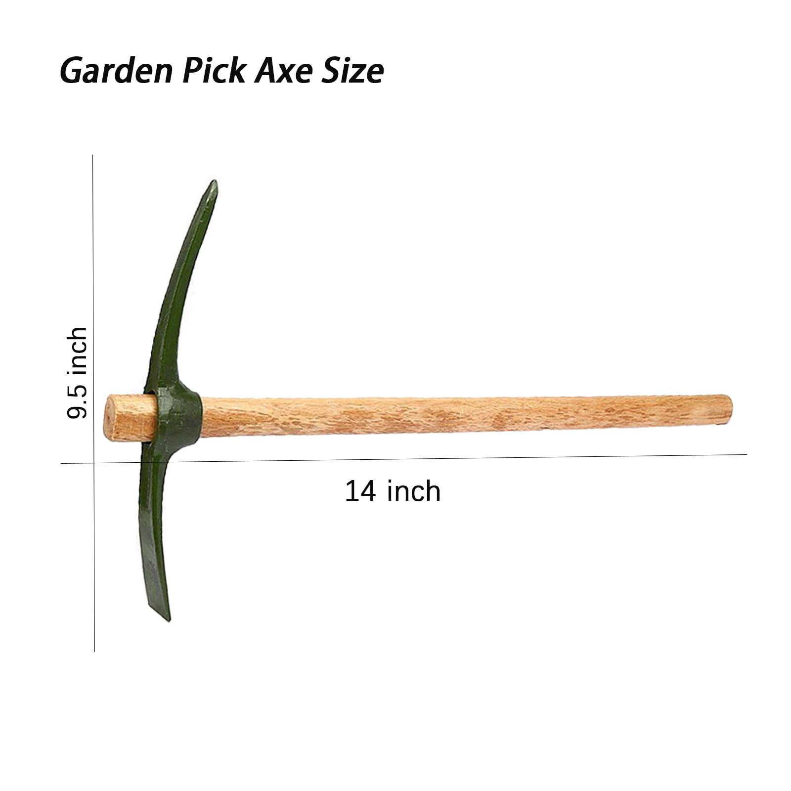rosyquarz Forged Pick Axe detachable handle close-up