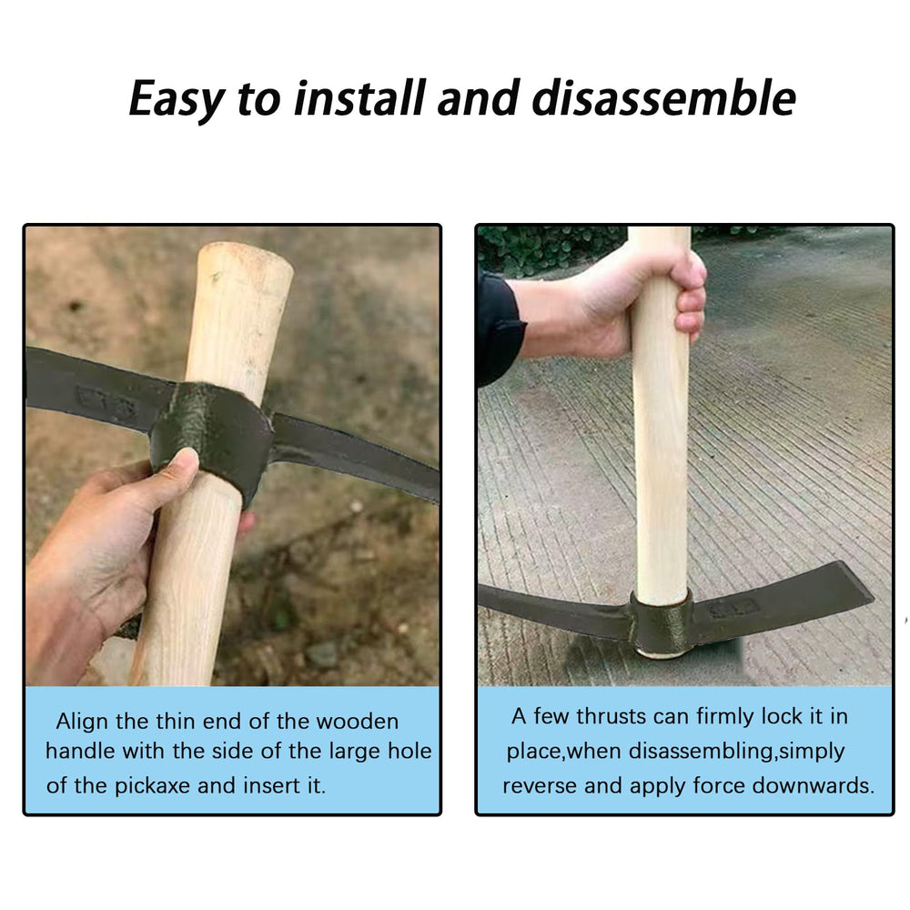 rosyquarz Forged Pick Axe dimensions with packaging
