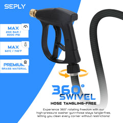 Rotating nozzle for 360-degree coverage included in SEPLY kit