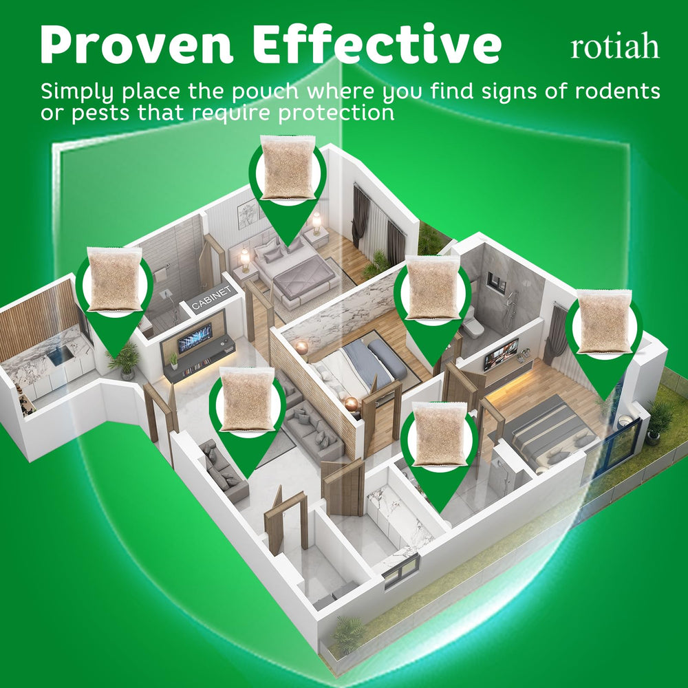 ROTIAH Pest Repellent Pouches used in kitchen corner