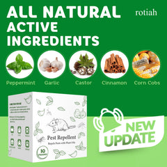 ROTIAH repellent pouch with peppermint oil close-up