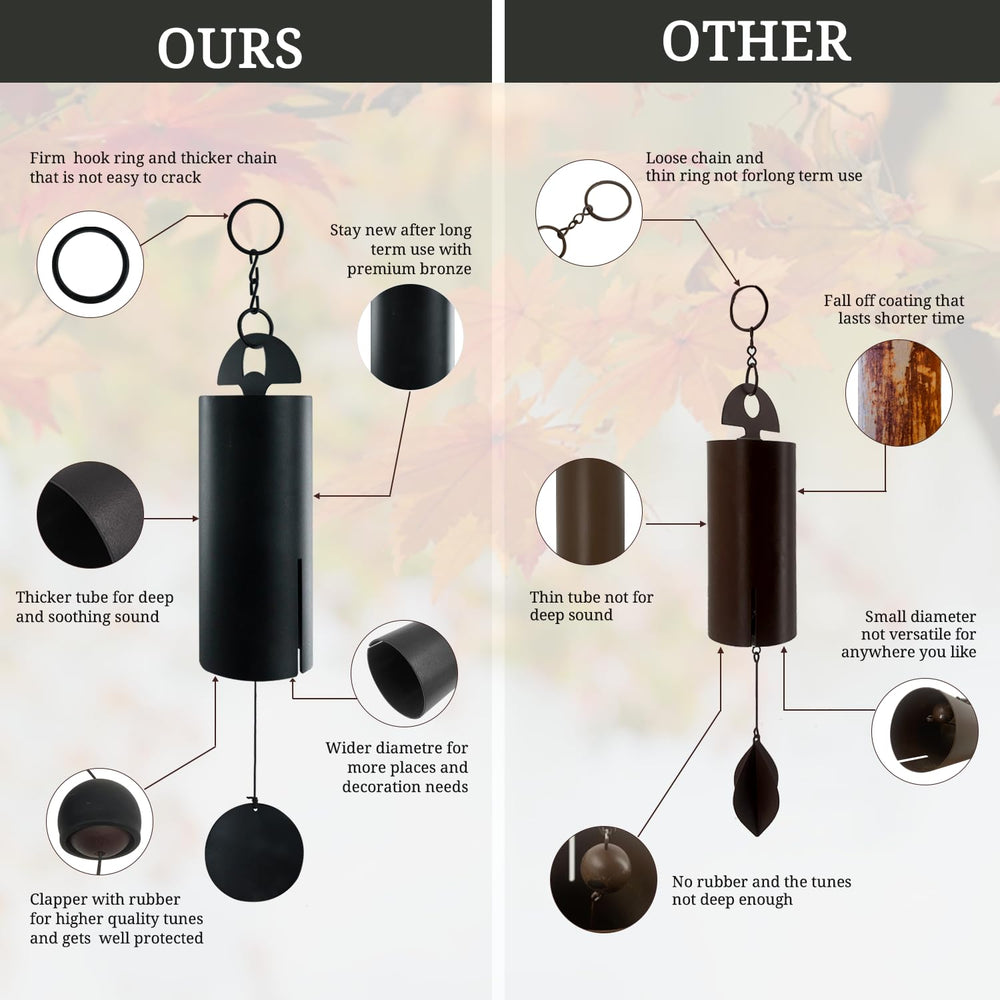 Round wind catcher of ASTARIN deep tone wind chimes
