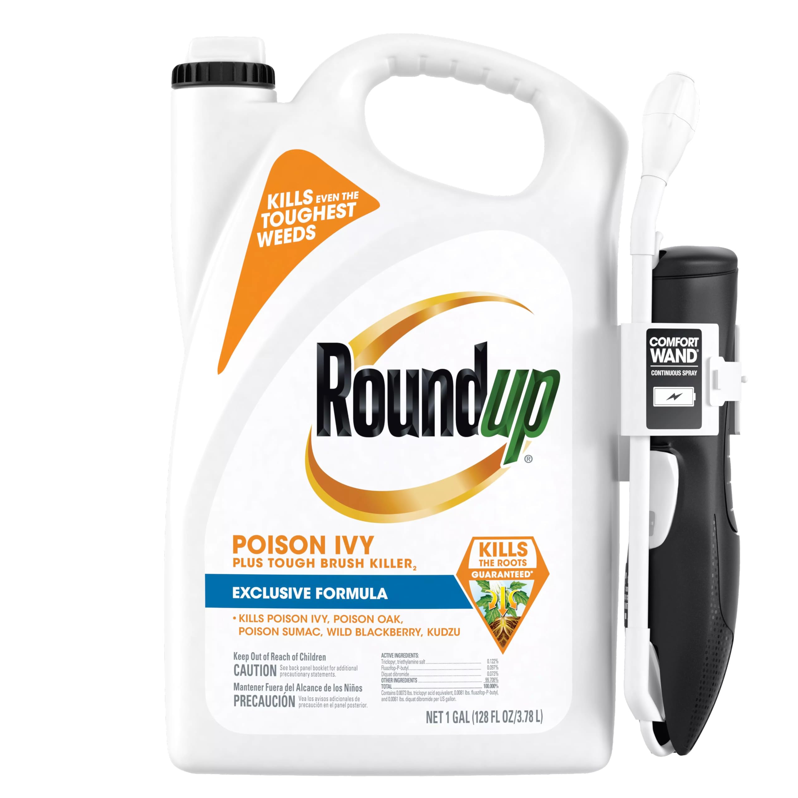 Roundup Poison Ivy Plus Tough Brush Killer 2 with Comfort Wand, front view