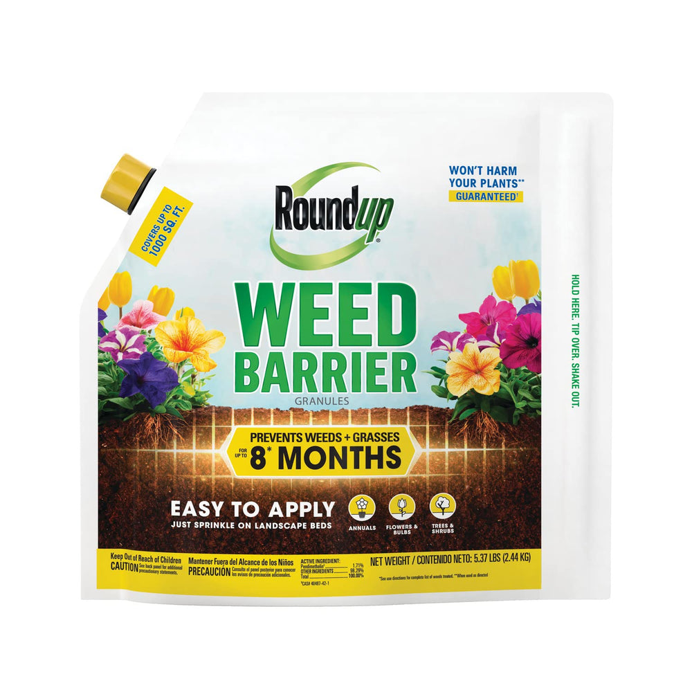 Roundup Weed Barrier Granules 5.37 lb front view
