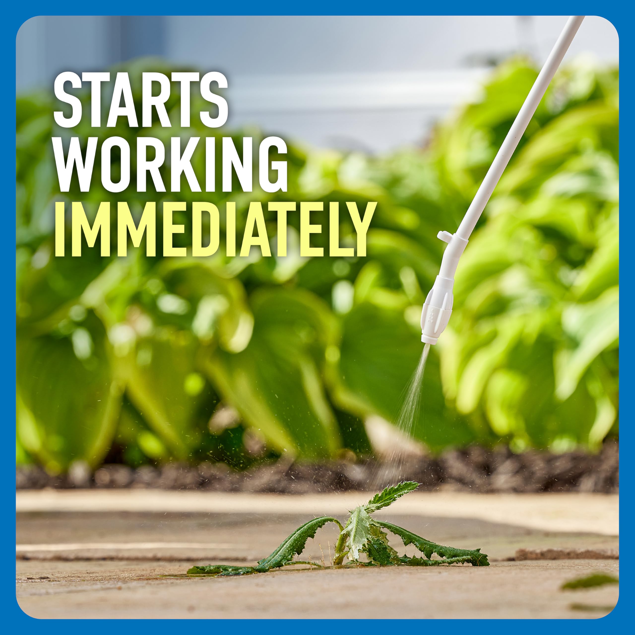 Roundup Weed & Grass Killer₄ in use on a patio