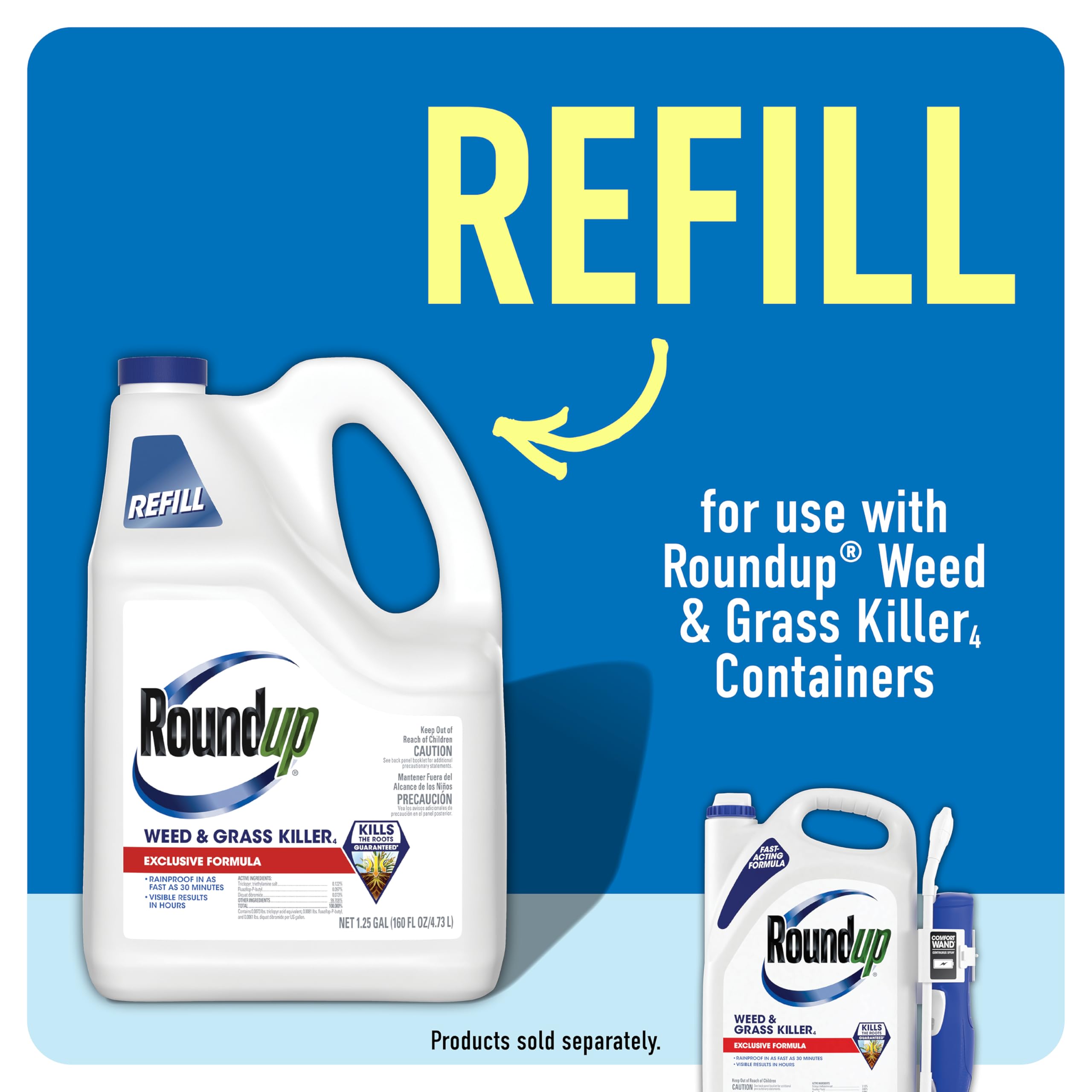 Roundup Weed & Grass Killer₄ Refill side view