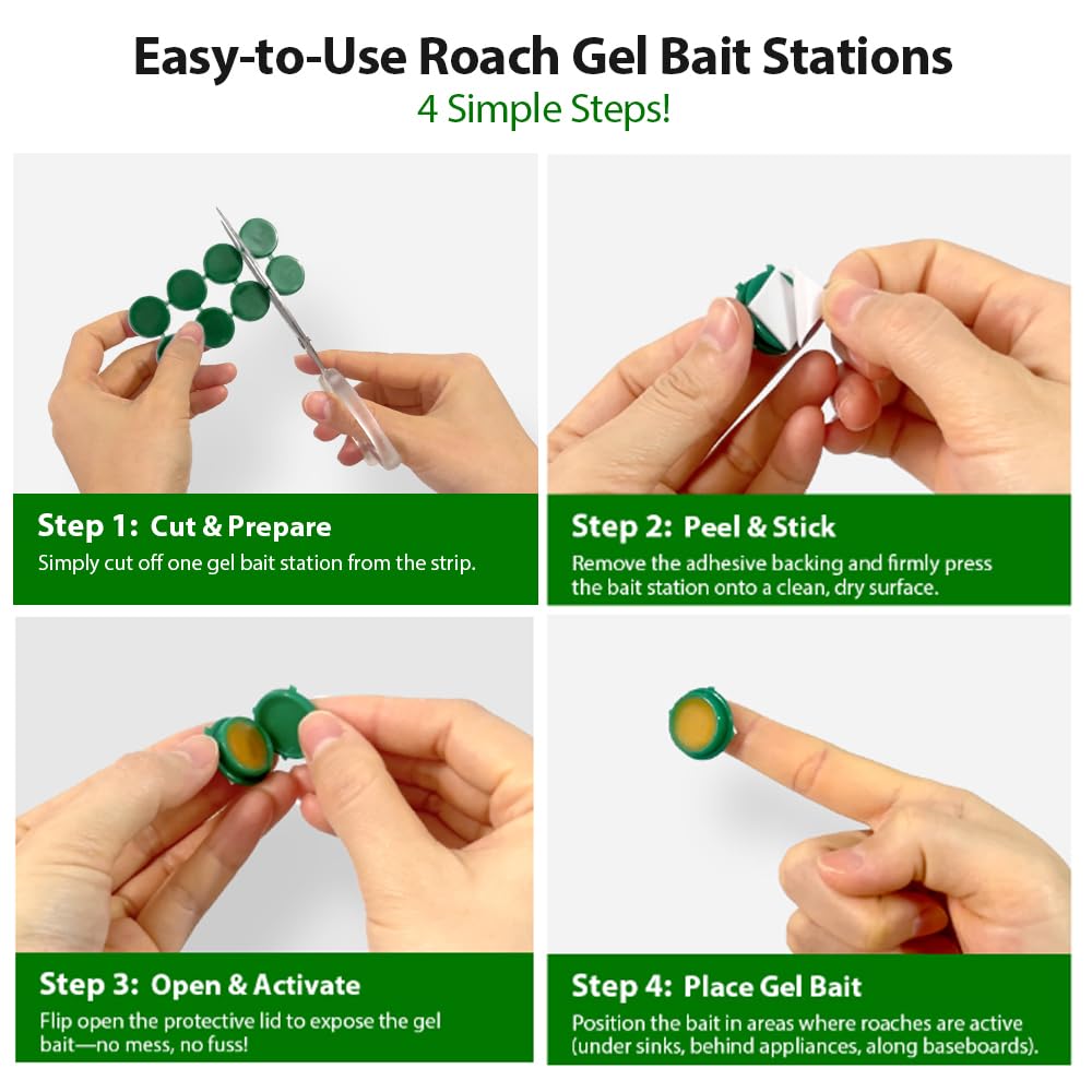 ROUTADE roach bait station in a kitchen setting