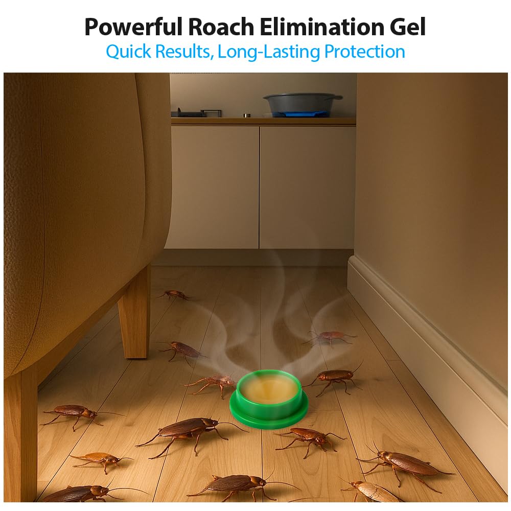 ROUTADE roach gel bait station with adhesive tape