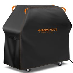 ROWYEET Grill Cover 68" - 75" waterproof orange front view