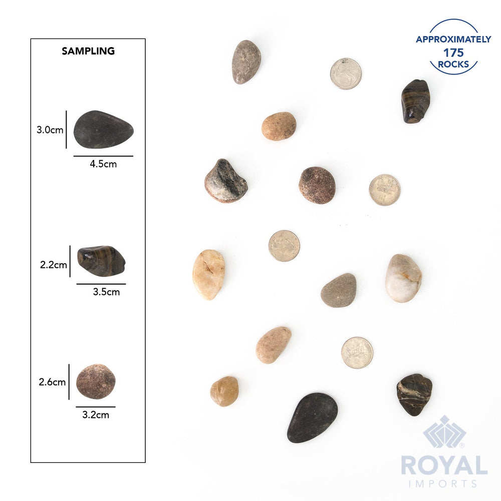 Royal Imports River Rocks pack size 5 lbs displayed
