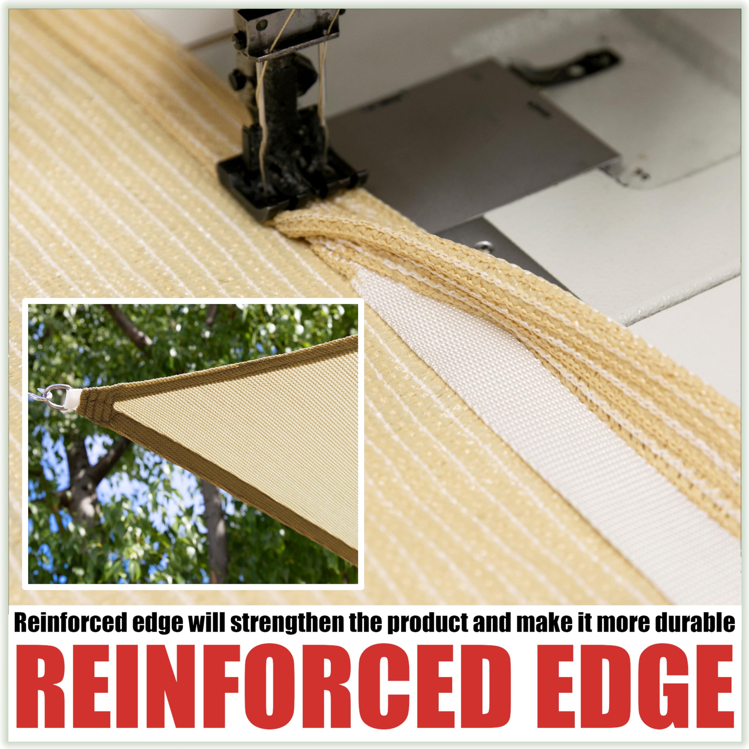 Royal Shade sun shade sail installation on a patio