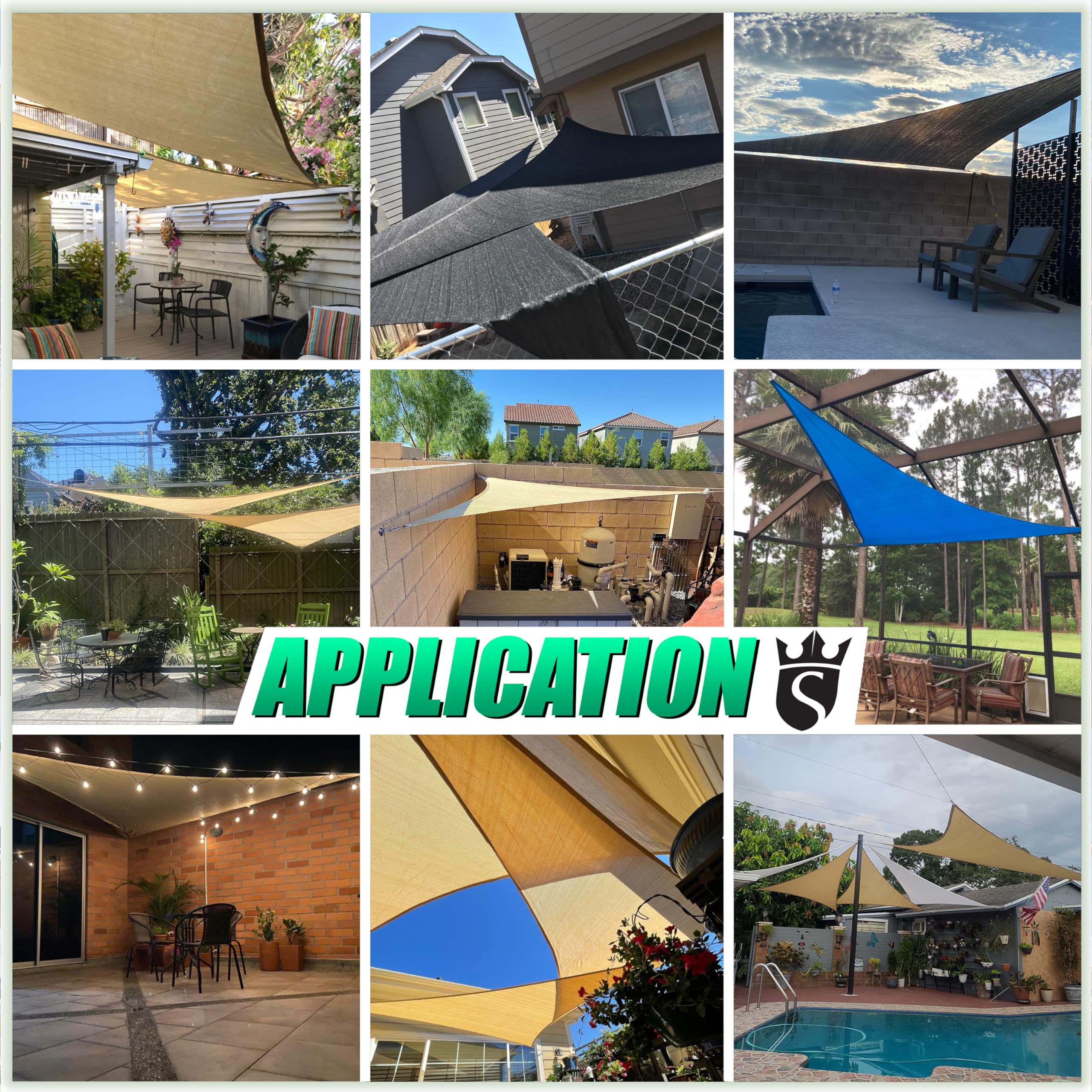 Royal Shade Triangle Sun Shade Sail packaging