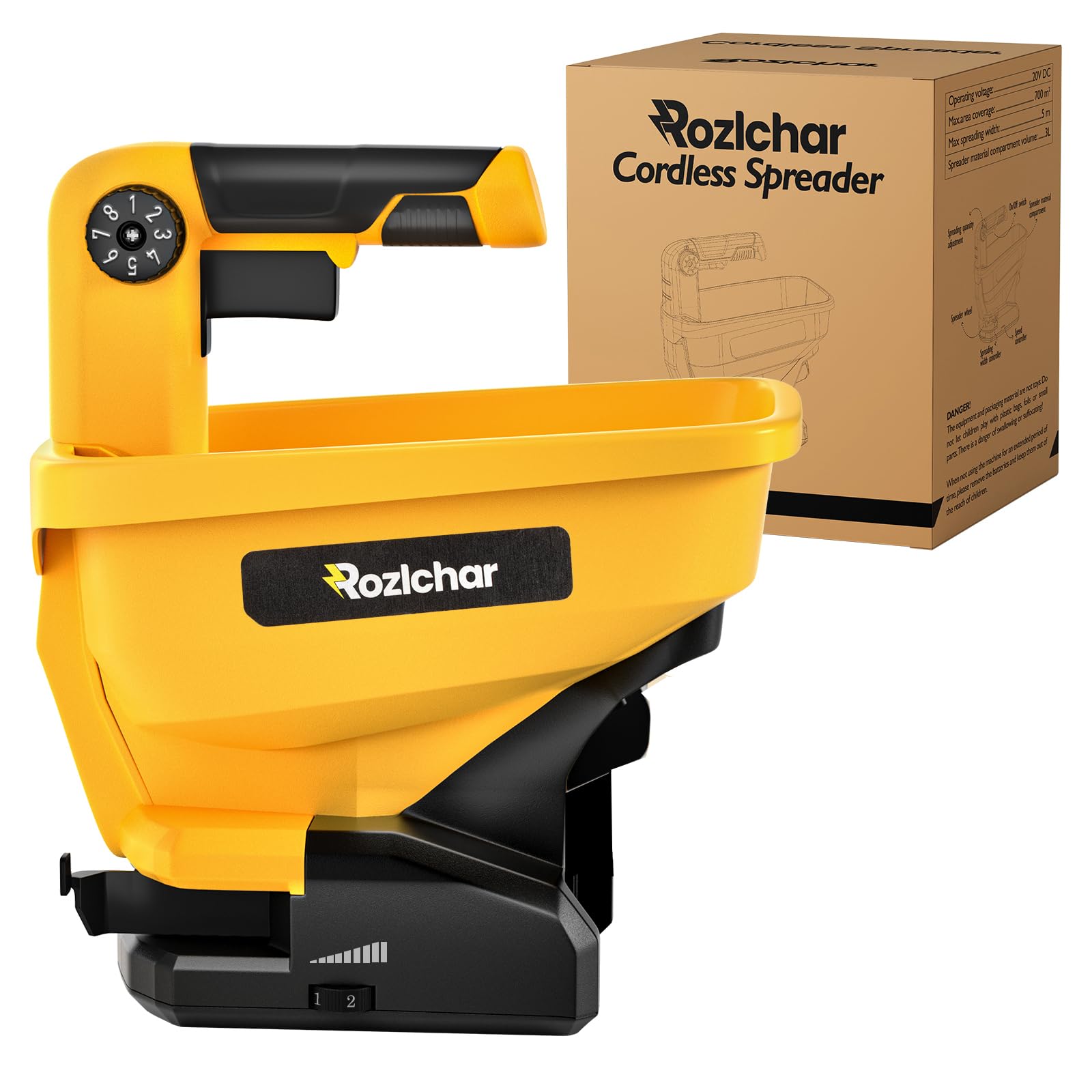 Rozlchar Power Spreader front view in yellow