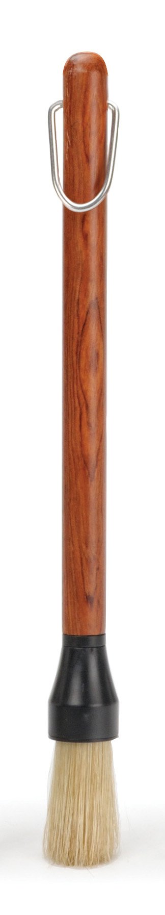 RSVP International BBQ Basting Brush with rosewood handle front view