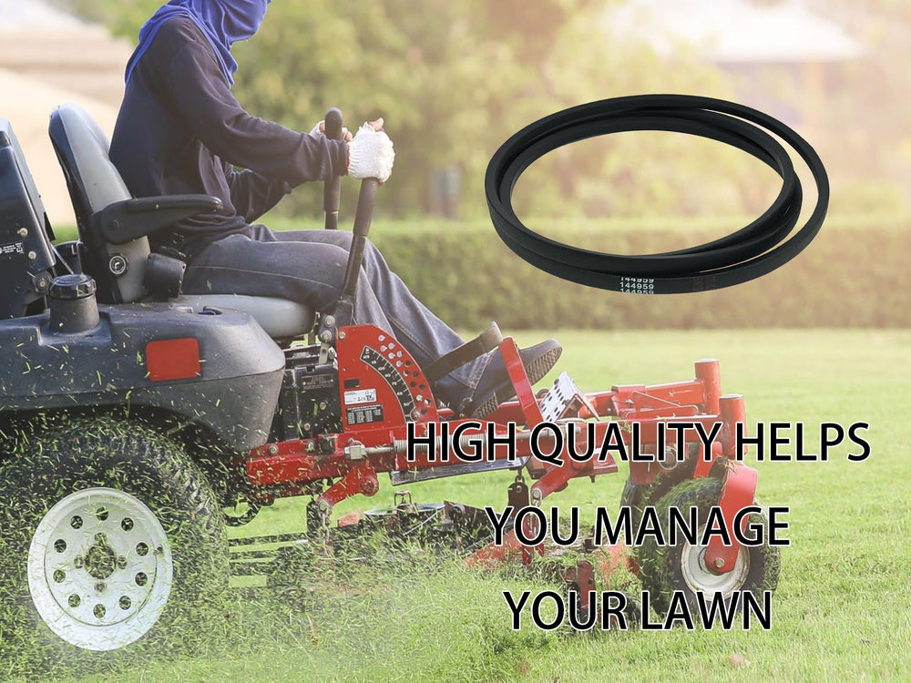 RTPOWER Deck Belt Replacement installed on a riding mower