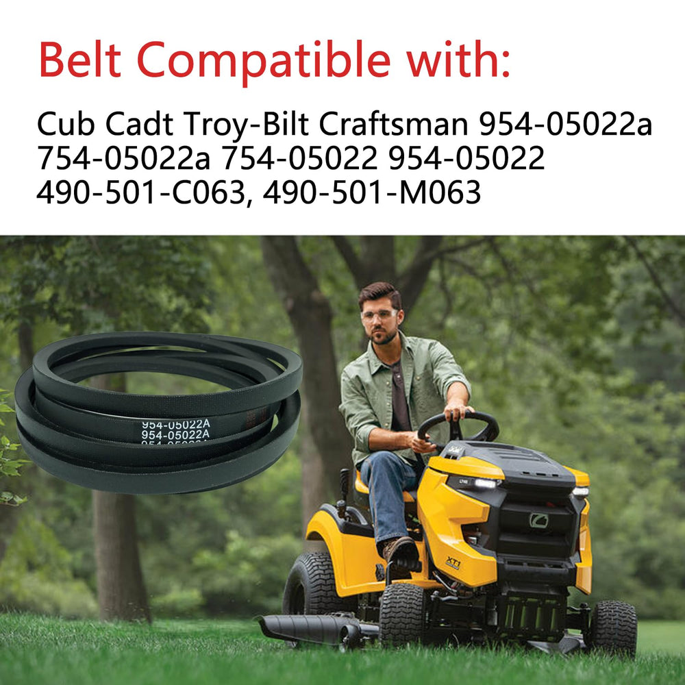 RTPOWER Mower Deck Belt 954-05022A installed on mower