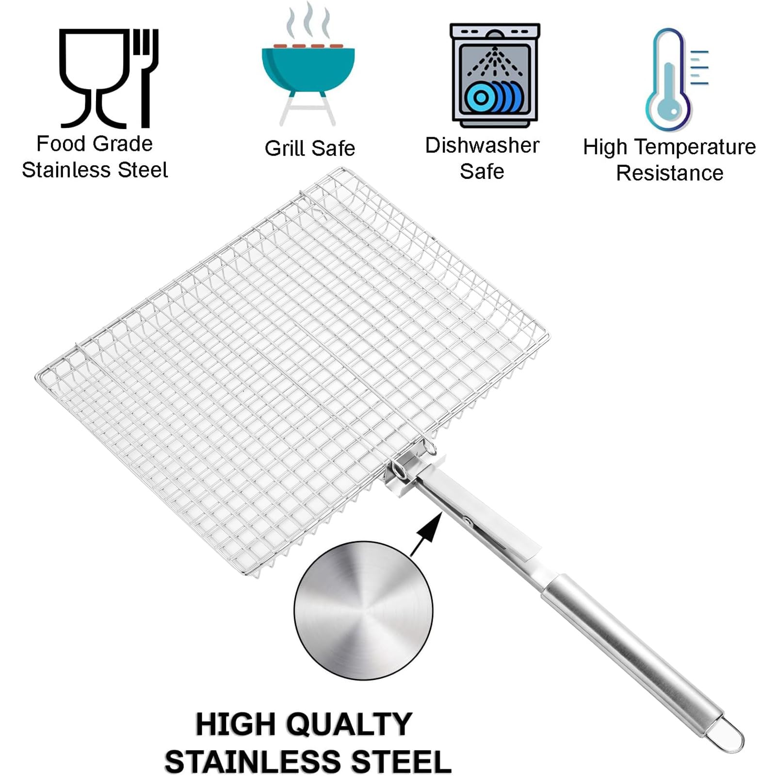 RTT Extra Large Grill Basket dishwasher safe label
