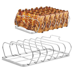 RTT Large Rib Rack for Smoking front view with 6 slots