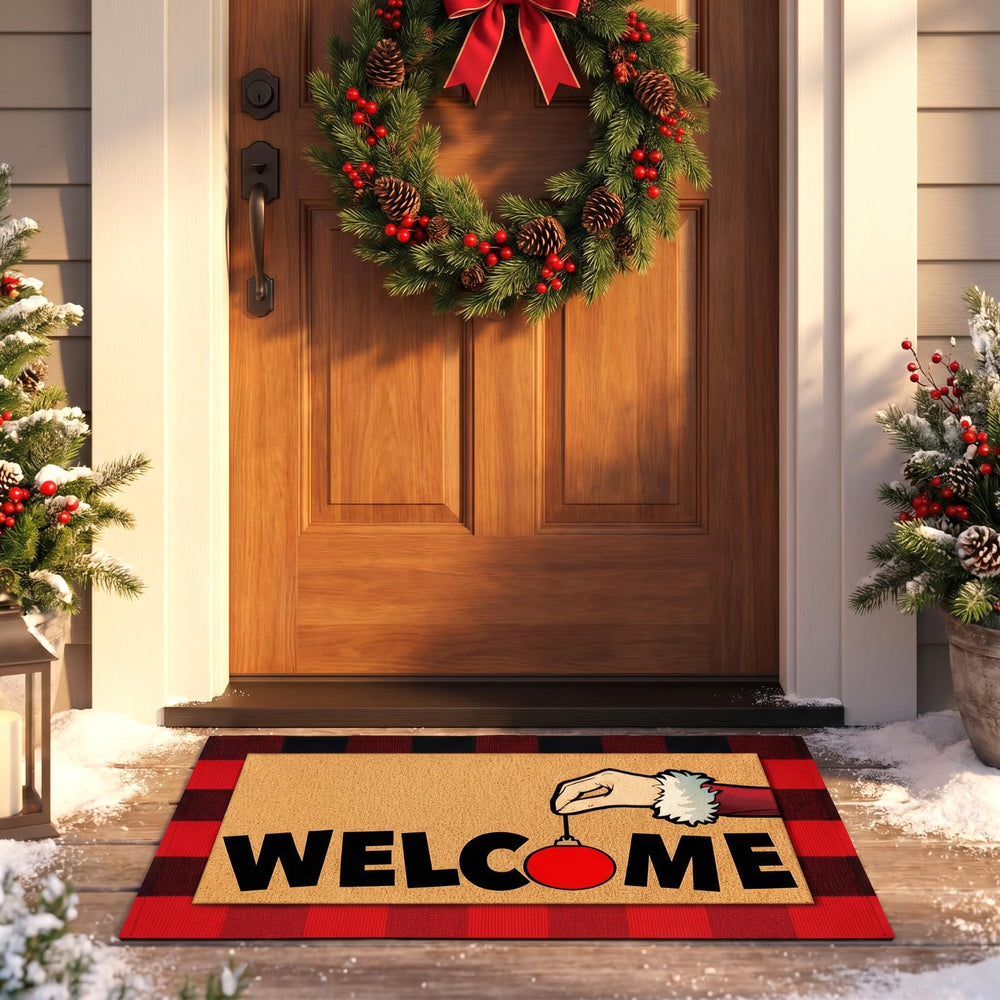 Rubber backing of Tinideya door mat ensuring non-slip safety