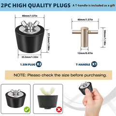 Rubber pool winter plugs with dimensions and T-handle