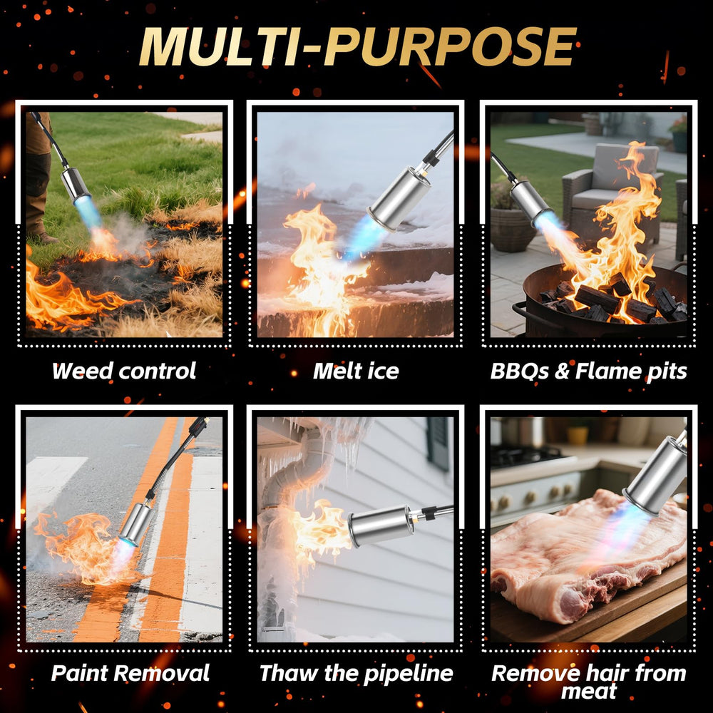 RUBDARK Propane Torch Weed Burner with detachable flame head