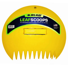 Rugg Leaf Scoops front view in yellow plastic