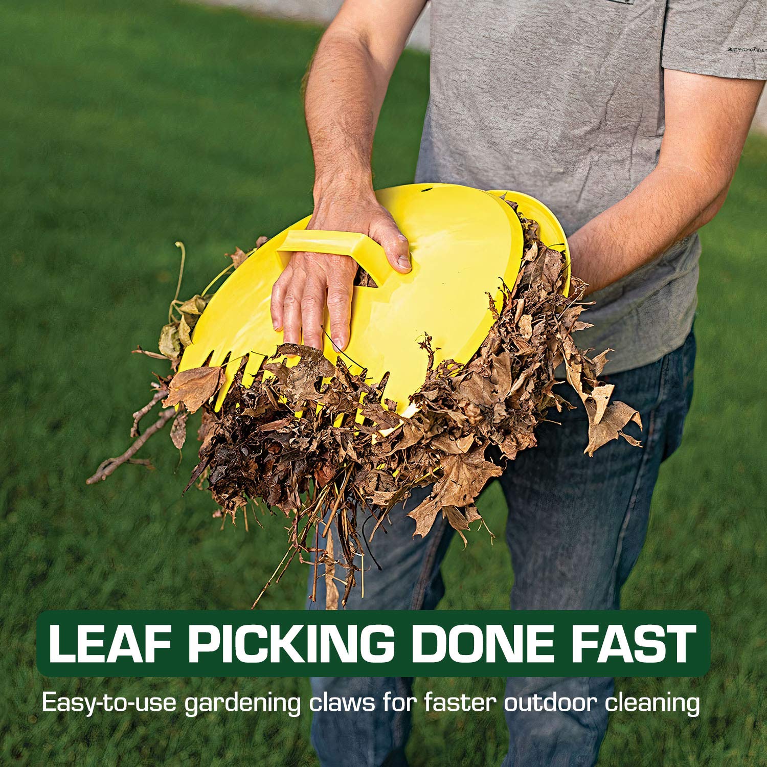 Rugg Leaf Scoops with ergonomic handles for easy grip