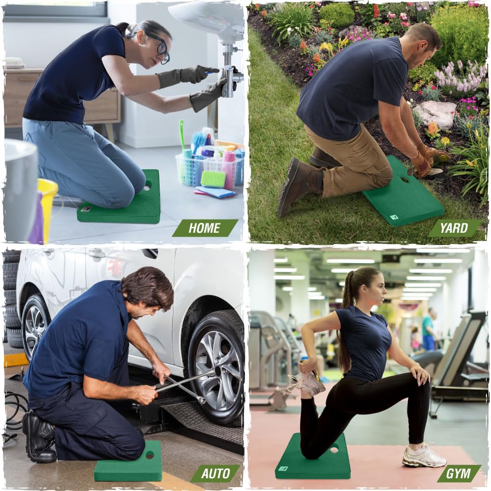 RUGGED RHINO Extra Thick Foam Kneeling Pad used during gardening