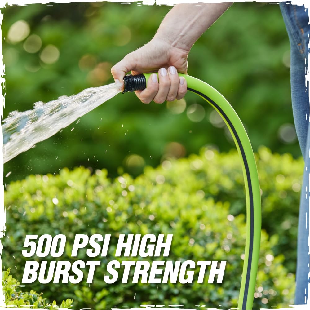RUGGED RHINO garden hose in use watering plants