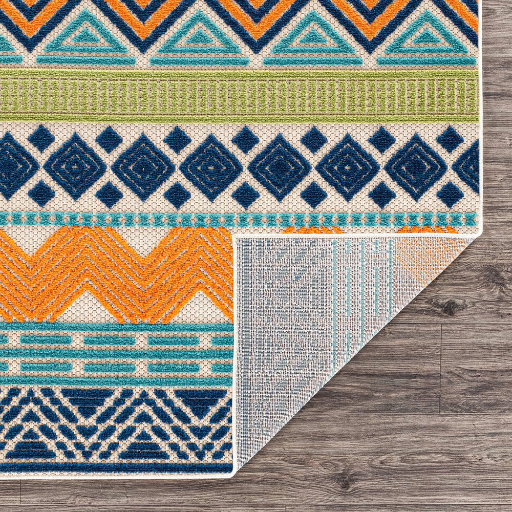Rugshop Indoor/Outdoor Runner Rug in a living room setting