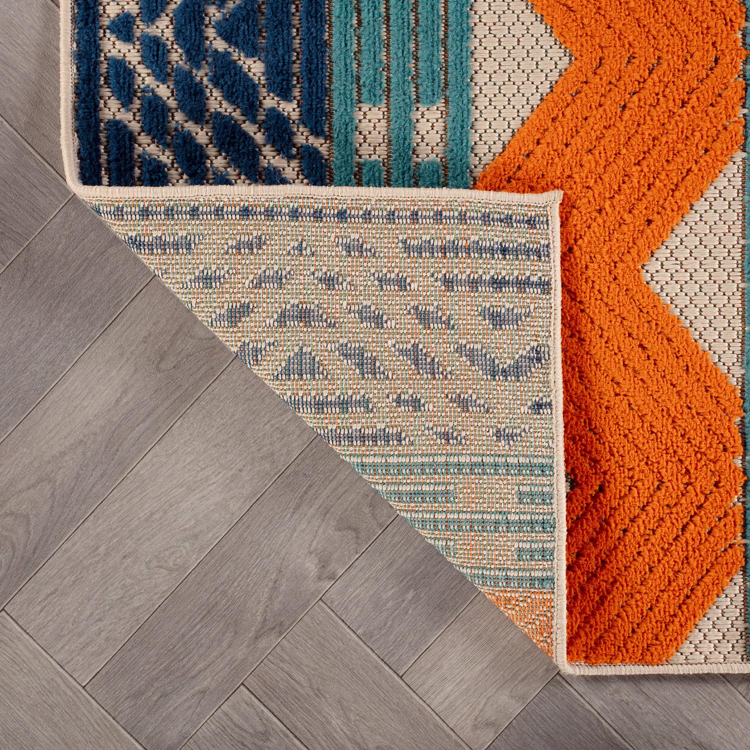 Rugshop Marbella Indoor/Outdoor Boho Runner Rug in living room
