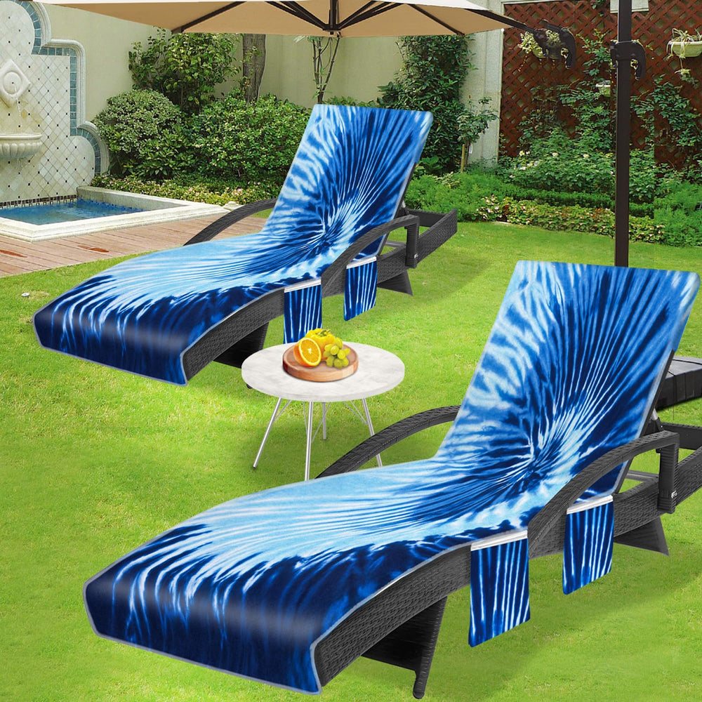 Ruikyhom Lounge Chair Towel Cover folded for easy carrying