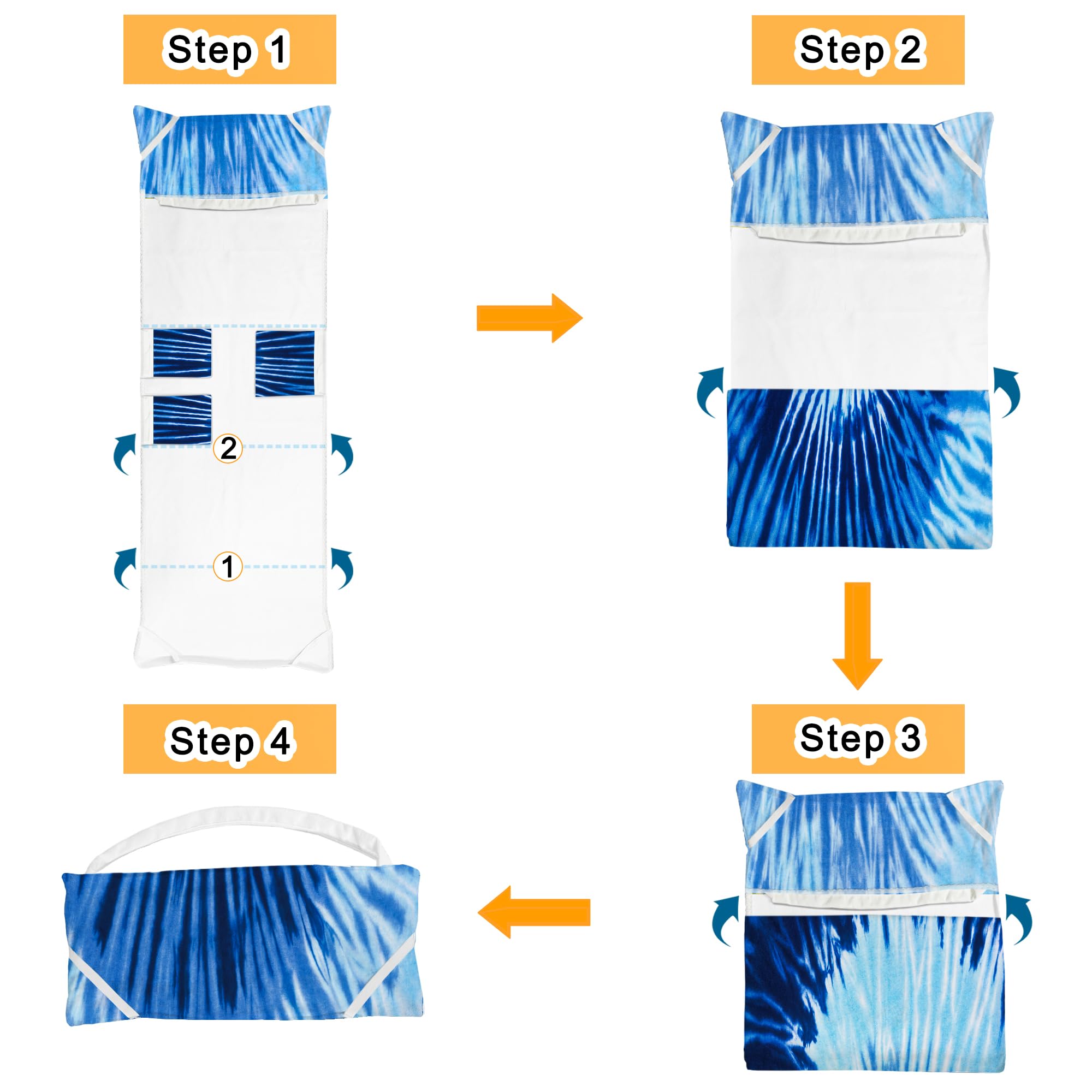 Ruikyhom Lounge Chair Towel Cover, showing deep pocket design