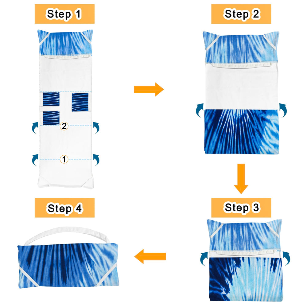 Ruikyhom Lounge Chair Towel Cover, showing deep pocket design