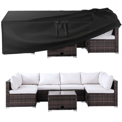 Ruimoy Patio Furniture Cover, Black, front view