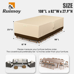 Ruimoy Patio Furniture Cover with straps and buckles