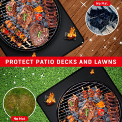 rumlick grill mat folded showing portability and storage