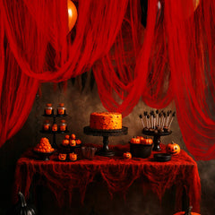 RunNico Creepy Cloth red Halloween decoration front view