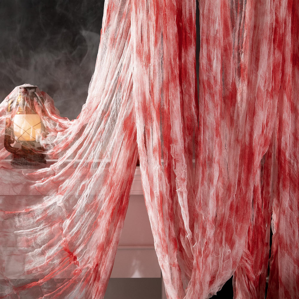 RunNico Halloween Creepy Cloth 197" x 85" red front view