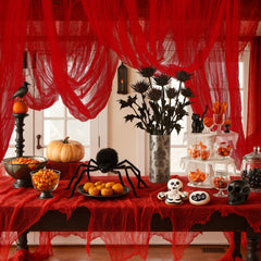 RunNico Halloween creepy cloth covering a porch