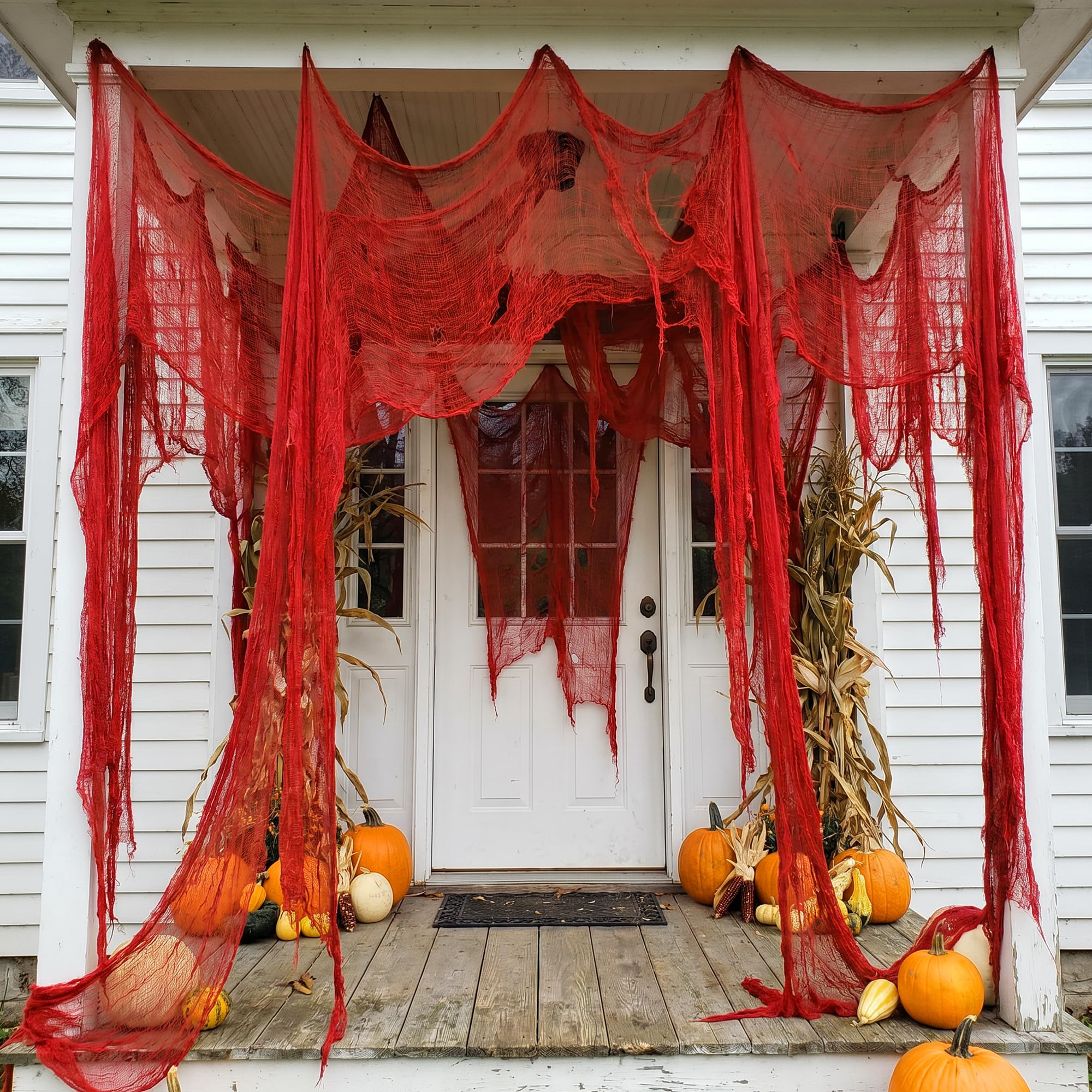 RunNico Halloween gauze draped over a table