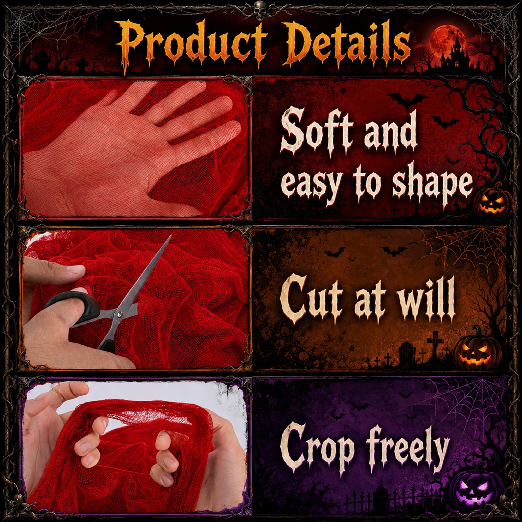 RunNico Halloween gauze hanging from a tree