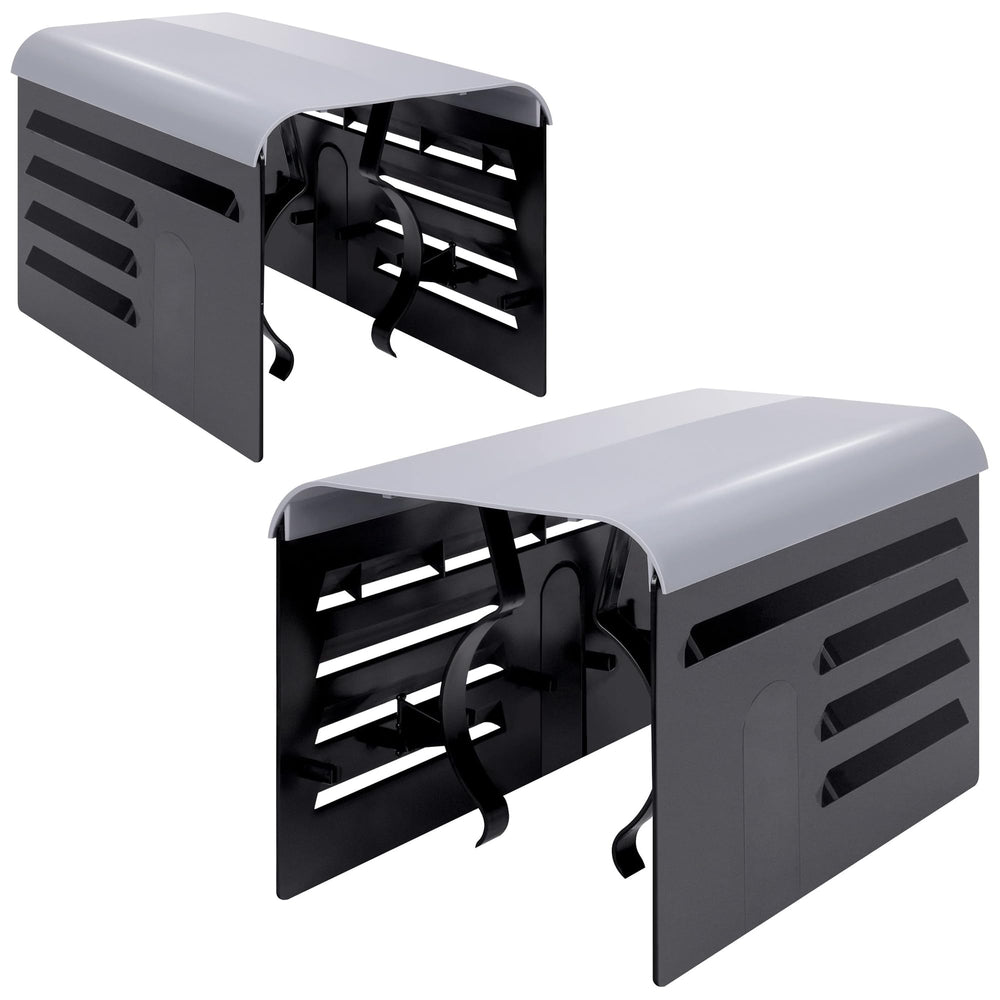 RunNico Pool Pump Cover front view, black, 13.5 inches x 9 inches