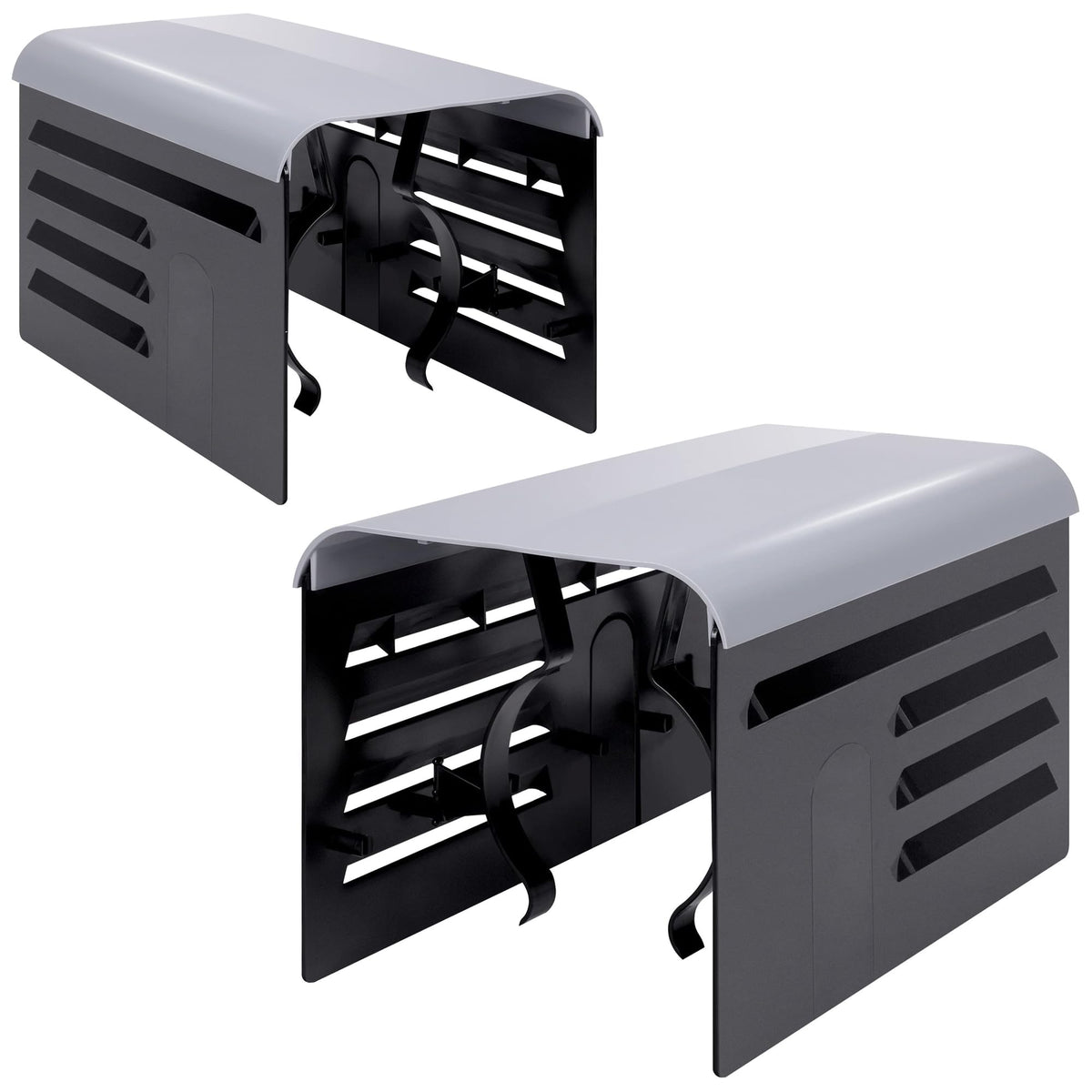 RunNico Pool Pump Cover front view, black, 13.5 inches x 9 inches