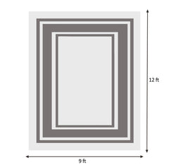 RURALITY Outdoor Rug 9x12 feet reversible side view