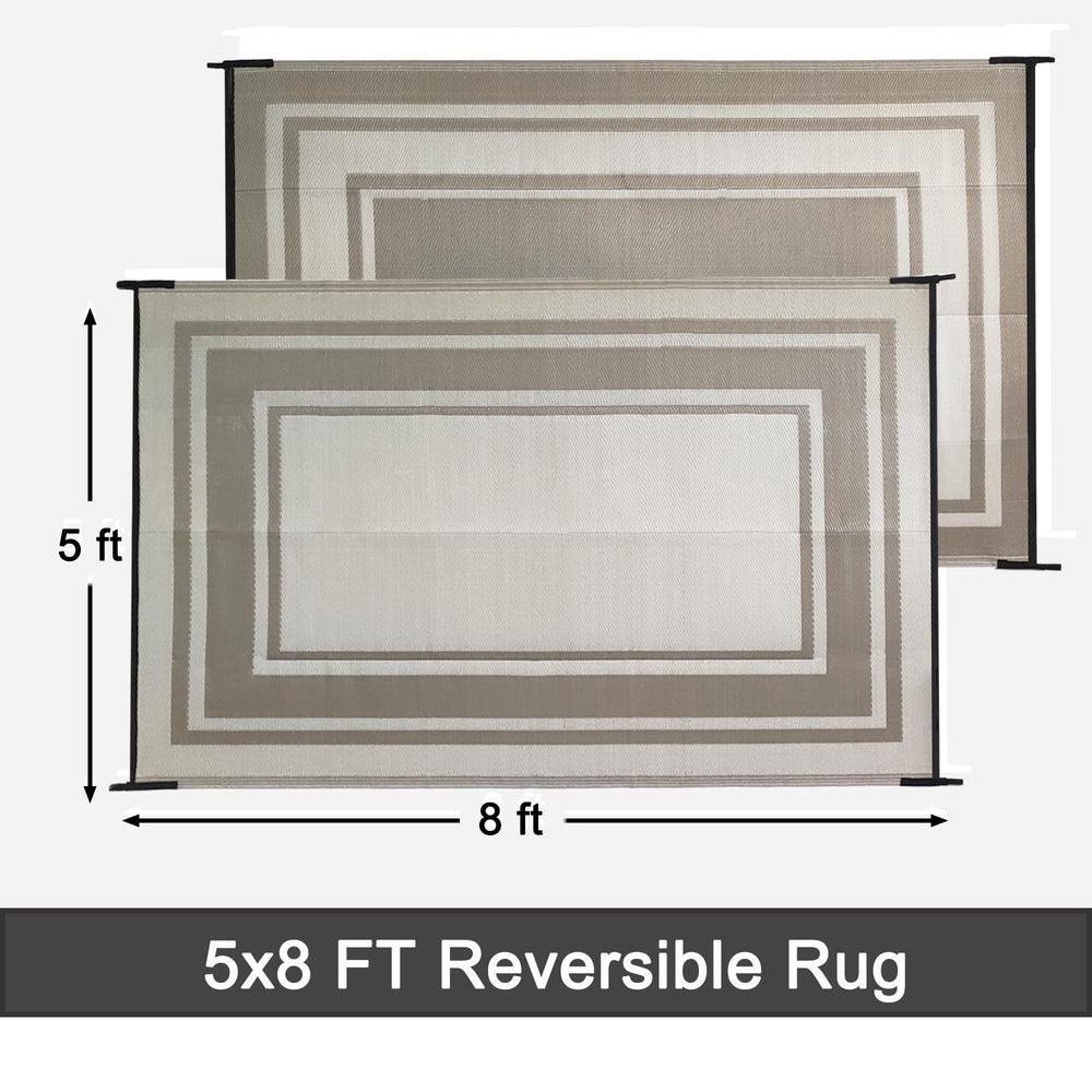RURALITY Outdoor Rug close-up showing texture